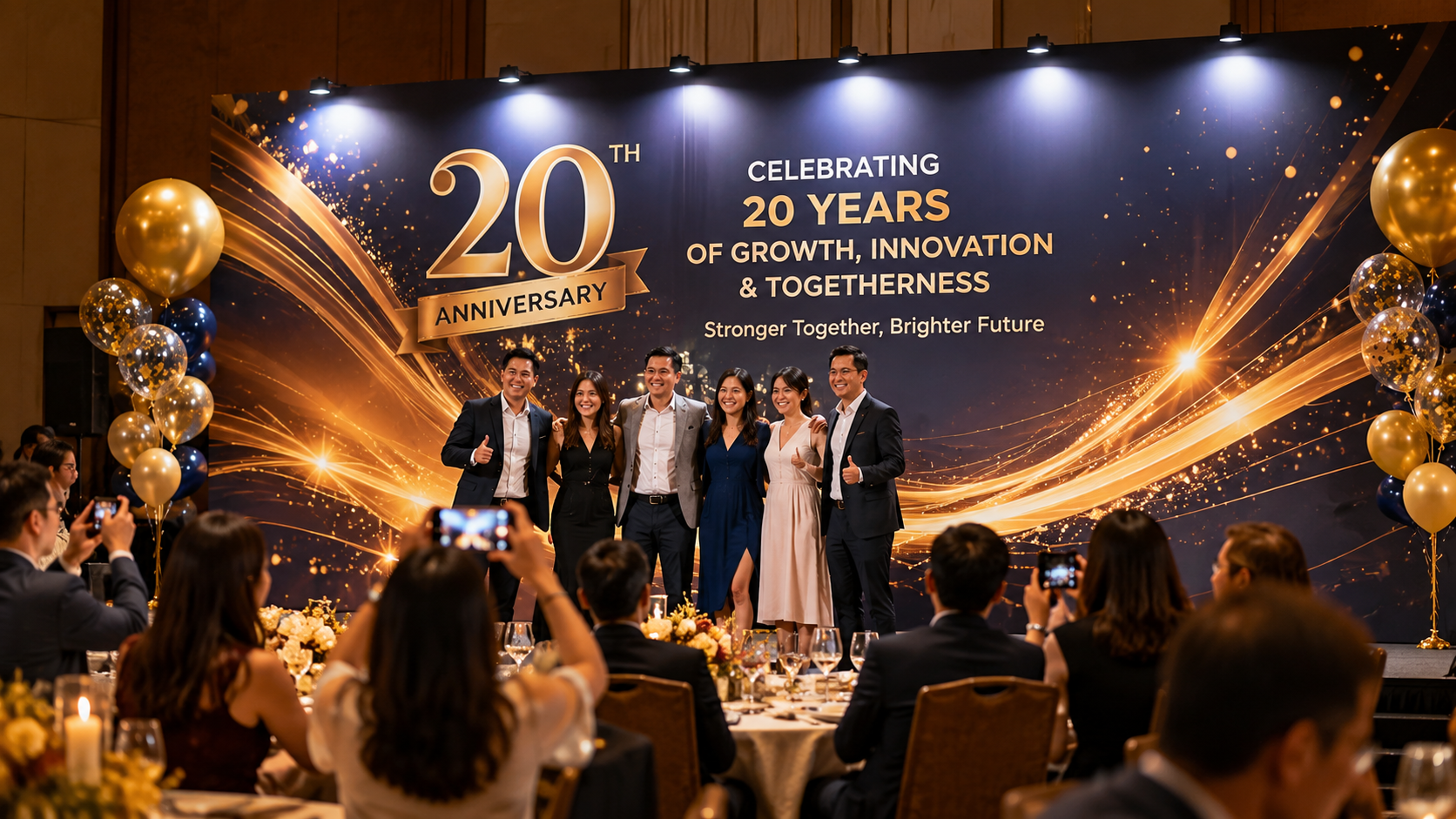 Why Your Corporate Celebration Backdrop Matters More Than You Think